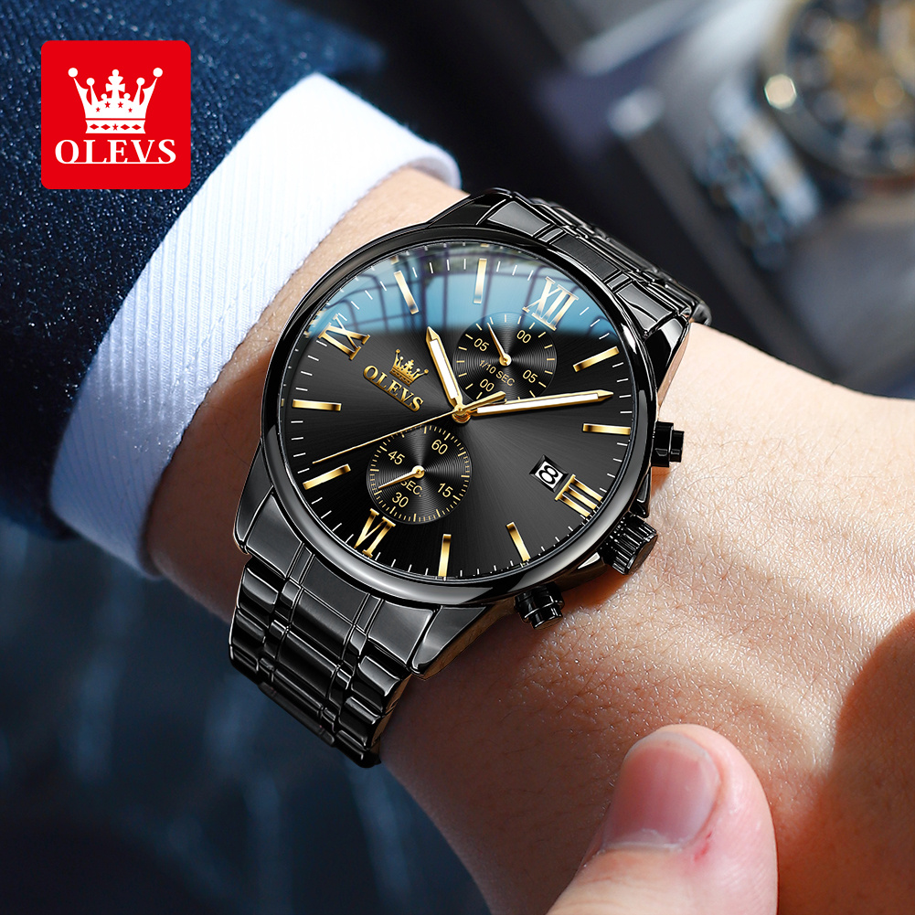 OLEVS 2886 Classic Black Quart - đánh giá và giá Luxury Watch Investment