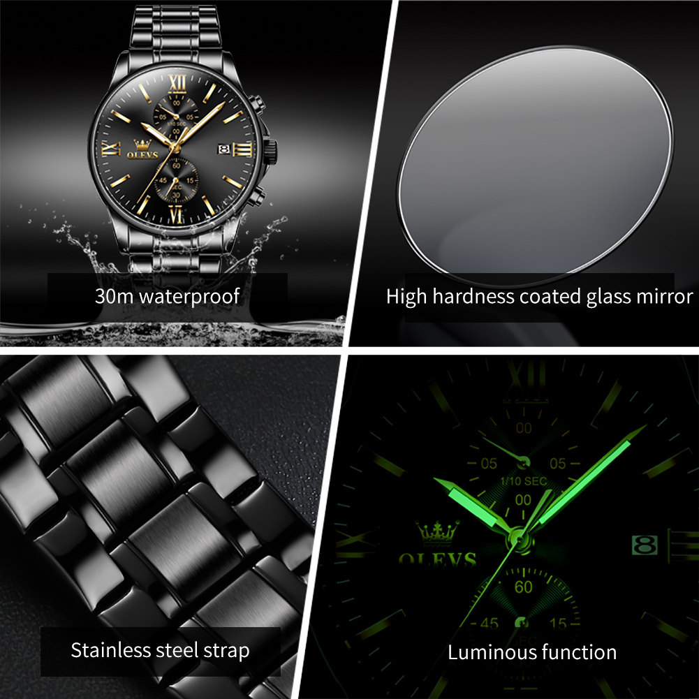 OLEVS 2886 Classic Black Quart - đánh giá và giá Luxury Watch Investment
