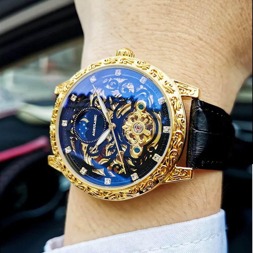 AOKULASIC Retro Iced Out Skele - đánh giá và giá Luxury Watch Iceberg
