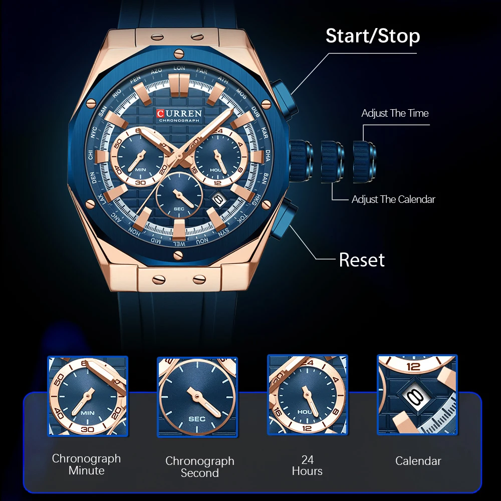 CURREN Luxury Brand High Quali - đánh giá và giá Luxury Watch Investment
