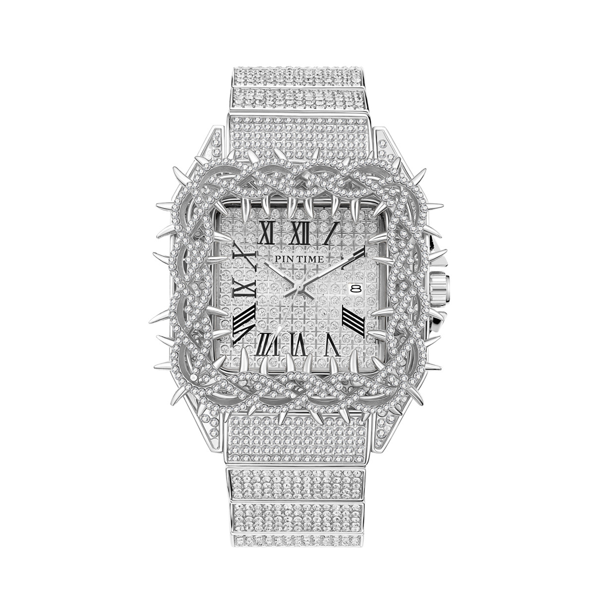 Iced Out Square Men Quartz Wat - đánh giá và giá Luxury Watch Iceberg